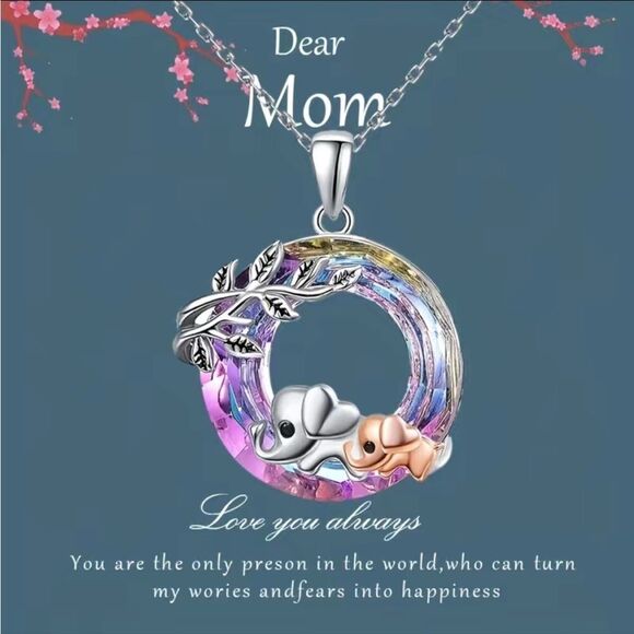 Elegant Necklace for Mom — Adorable Mother’s Day Gift Brand New with Card - Picture 2 of 6